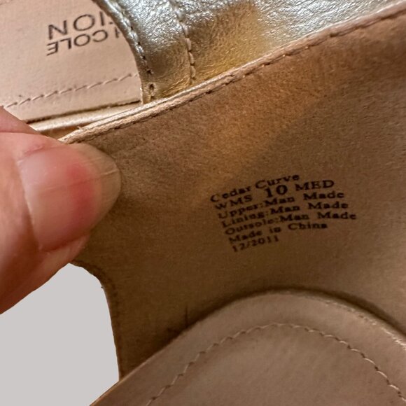 AK Klein Sports Womens Metallic Wedge Sandals Size 10 - Picture 13 of 14